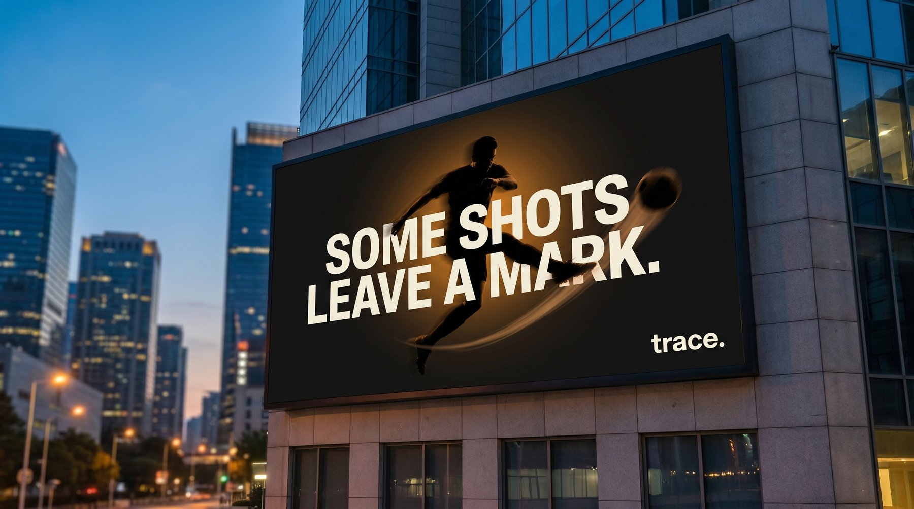 TRACE billboard, urban placement